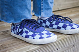 Tvoja Boja; Blue on Blue chequered shoes - Limited first edition